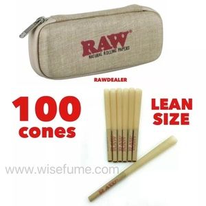 RAW classic lean sue pre-rolled cones 100PK + RAW cone wallet